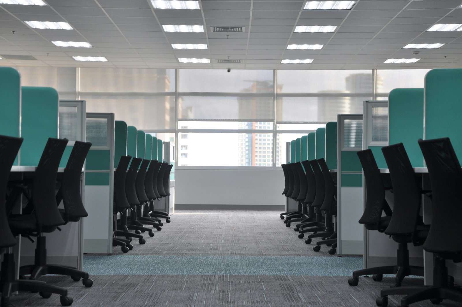Modern office environment